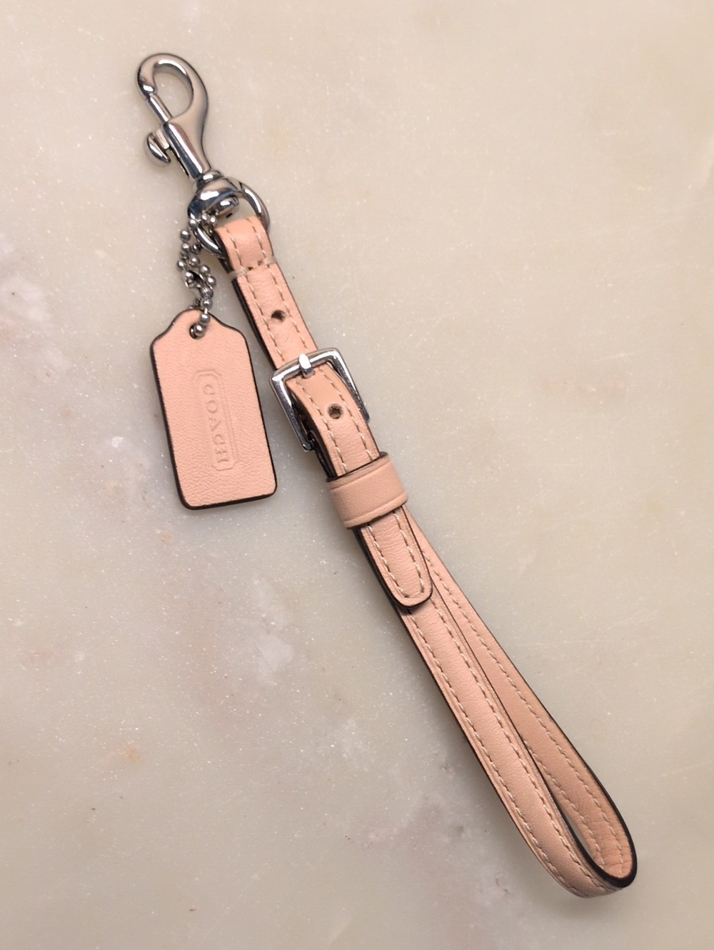 NEW! COACH Wallet/Wristlet/Clutch Replacement Strap Beige-Pink W/Coach Hangtag